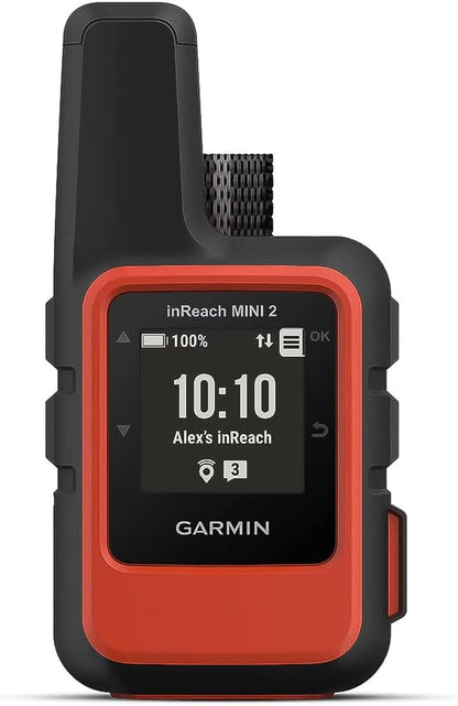Garmin inReach Mini 2, Lightweight and Compact Satellite Communicator, Hiking Handheld, Orange