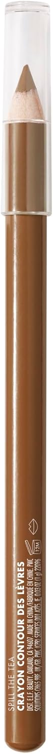 e.l.f. Cream Glide Lipliner, Hochpigmentierter Stift zum Formen & Konturieren der Lippen, Semi-Mattes Finish, Vegan & Tierversuchsfrei, Mauve Aside