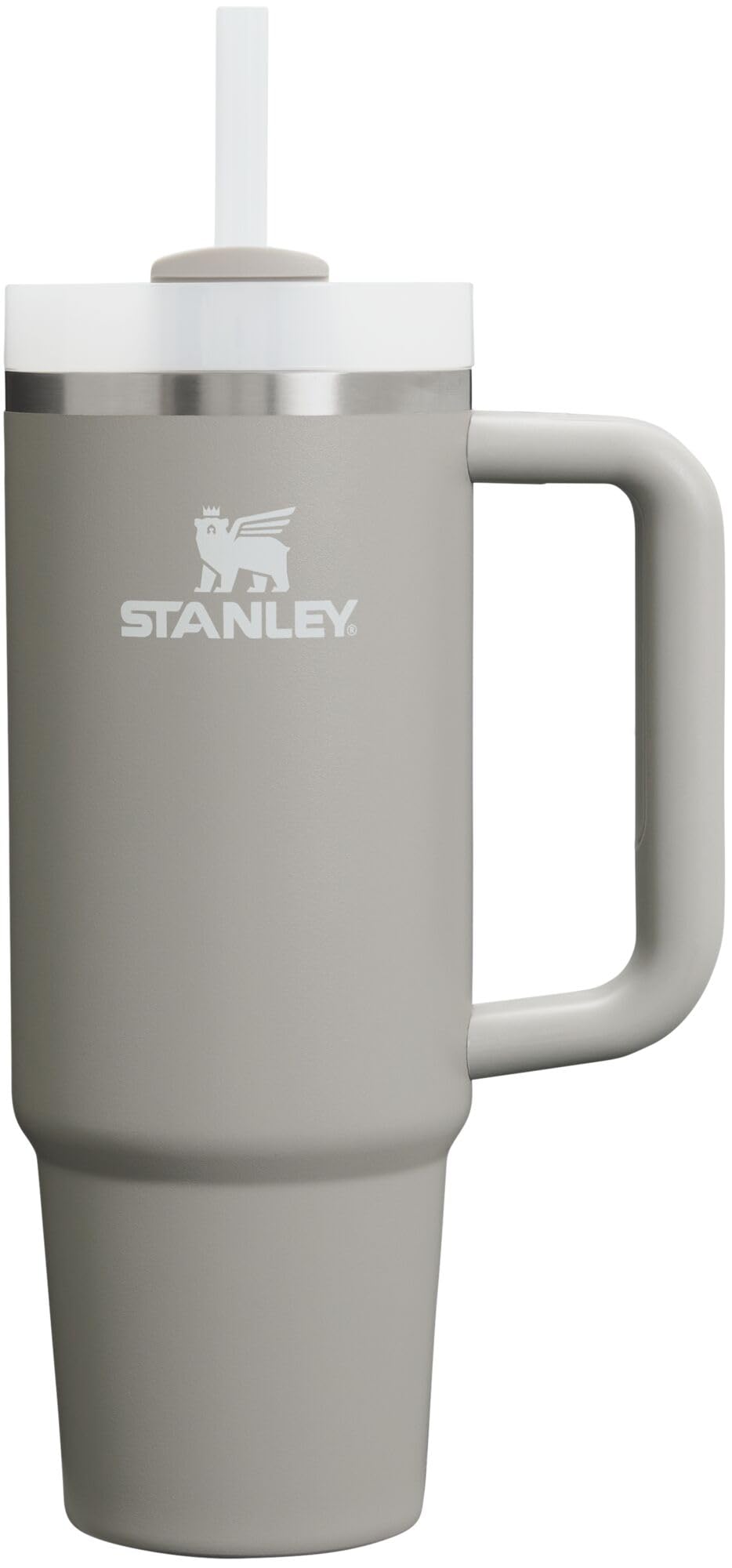 Stanley Quencher H2.0 Tumbler with Handle and Straw 40 oz | Flowstate 3-Position Lid | Cup Holder Compatible for Travel | Insulated Stainless Steel Cup | BPA-Free | Almond Rose