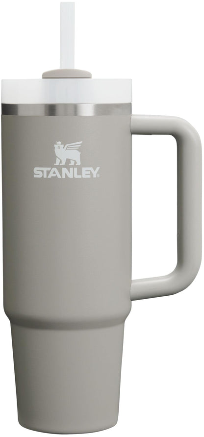 Stanley Quencher H2.0 Tumbler with Handle and Straw 40 oz | Flowstate 3-Position Lid | Cup Holder Compatible for Travel | Insulated Stainless Steel Cup | BPA-Free | Almond Rose