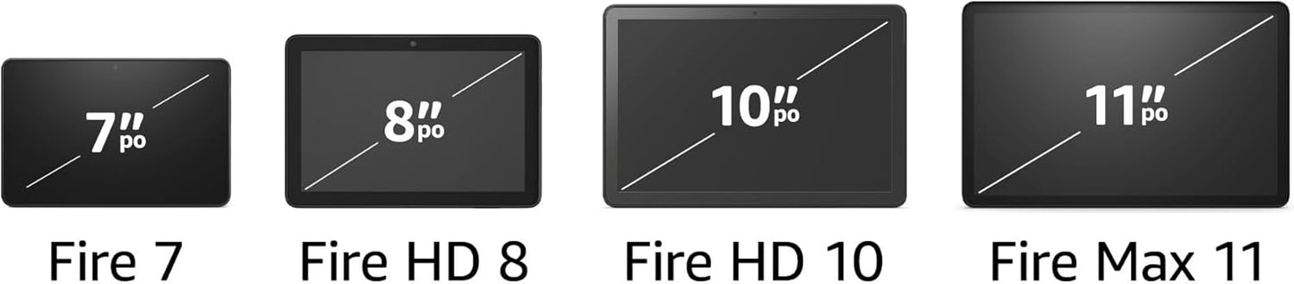 Amazon Fire HD 8-Tablet, 8” HD-Display, 3 GB Arbeitsspeicher, 32 GB Speicher, entwickelt für mobiles Entertainment, Schwarz, (2024er Version)