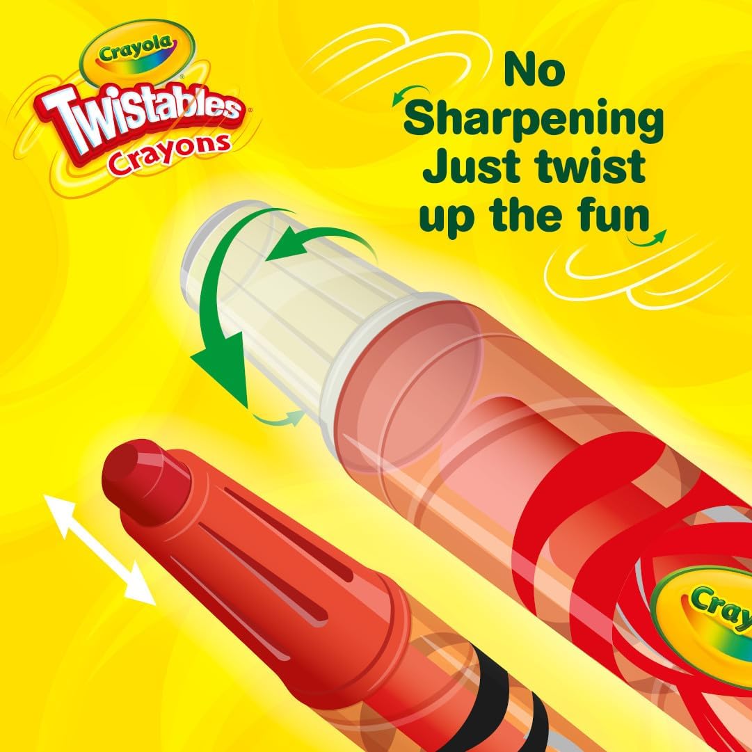 Crayola Mini Twistables Crayons: A Mess-Free Coloring Solution for Kids