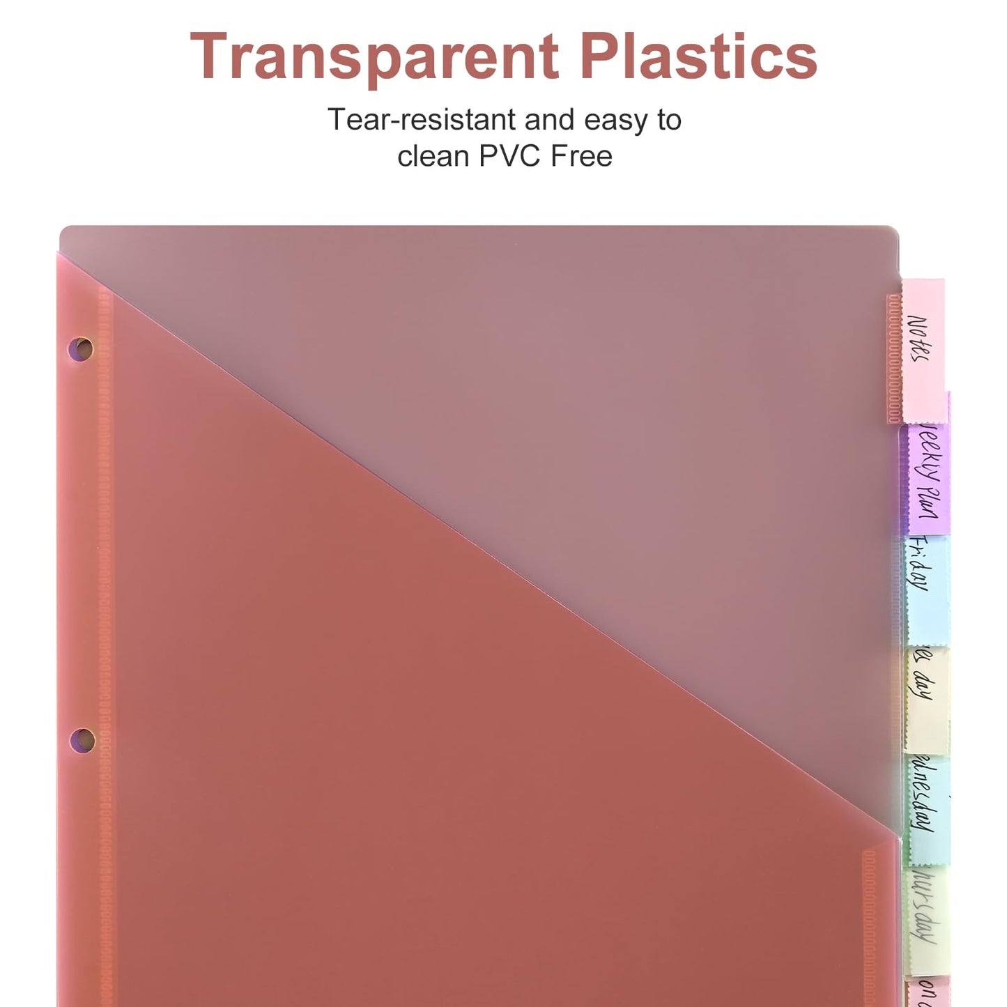 Bulk 24 Packs 8-Tab Binder Dividers with 2 Pockets, 192 Counts Binder Dividers Index for 3 Ring Binders, 8 Pastel Colors, US Letter Size (24)