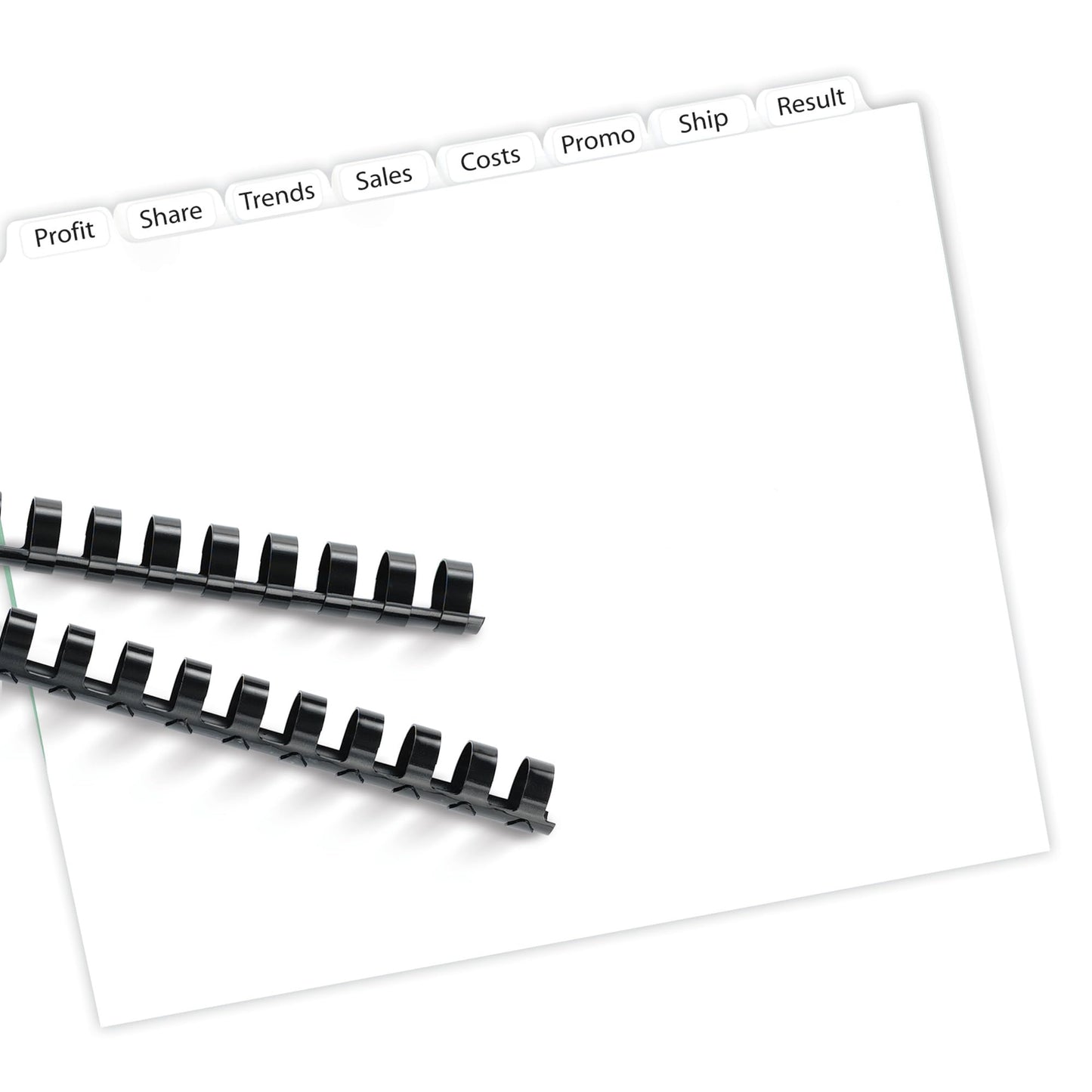 Avery 8 Tab Unpunched Dividers for Use with Any Binding System, Easy Print & Apply Clear Label Strip, Index Maker Customizable White Tabs, 150 Sets Total (6 Packs of 11444)