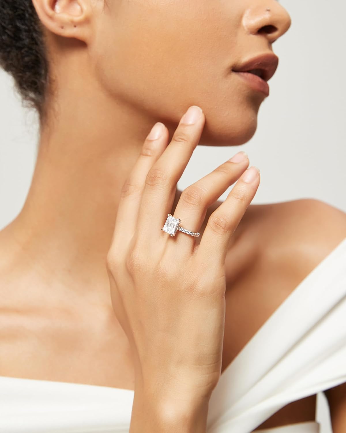 TIGRADE 3CT Engagement Ring Review: A Stunning Emerald Cut CZ Ring