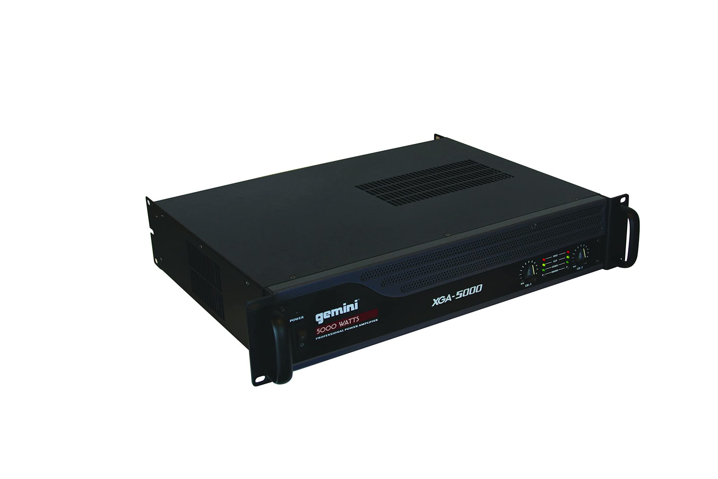 Gemini Professional 1300W 2-Channel Power Amplifier – High-Powered DJ & PA Audio Amp with XLR/RCA Inputs, Bridge Mode, Built-in Protection & Cooling for Live Sound & Installations (XGA-5000)