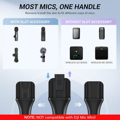 TONOR Handheld Adaptor for Interview Mic: Elevate Your Vlogging and Reporting Game
