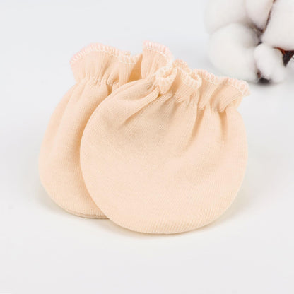 BQUBO Baby Fäustlinge Kratzschutz Handschuhe aus Baumwolle mit elastischem Bündchen Hypoallergen für Neugeborene und Babys von 0-6 Monaten Jungen und Mädchen