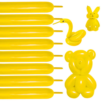 100Pcs clear 260 Balloons Clear Long Skinny Latex Balloon for Animal Ballons, Premium Quality Balloons for Beginners Baloons Making Kid's Carnivals Party Decoartion