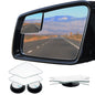 Ampper Blind Spot Mirror, 2" Round HD Glass Frameless Convex Rear View Mirror, Pack of 2