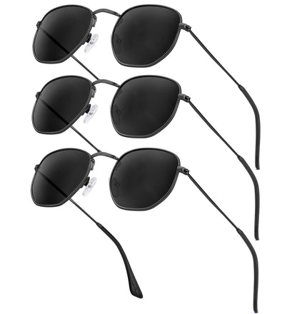 C7 (3 Pack) Black/Grey + Black/Grey + Black/Grey (Hexagonal)52 Millimeters