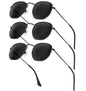 C7 (3 Pack) Black/Grey + Black/Grey + Black/Grey (Hexagonal)52 Millimeters