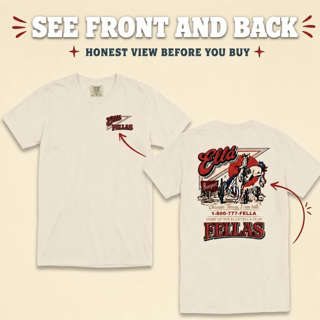 Ella Fella Shirt for Men Women – A Vintage Western Tee That's the Real Deal