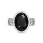 Linawe Birthstone Chunky Adjustable Rings for Women, Gold/Silver/Rose Gold Statement Rings, Imitation Diamond Fake Gemstone Crystal Cocktail Ring, Cubic Zirconia Costume Jewelry