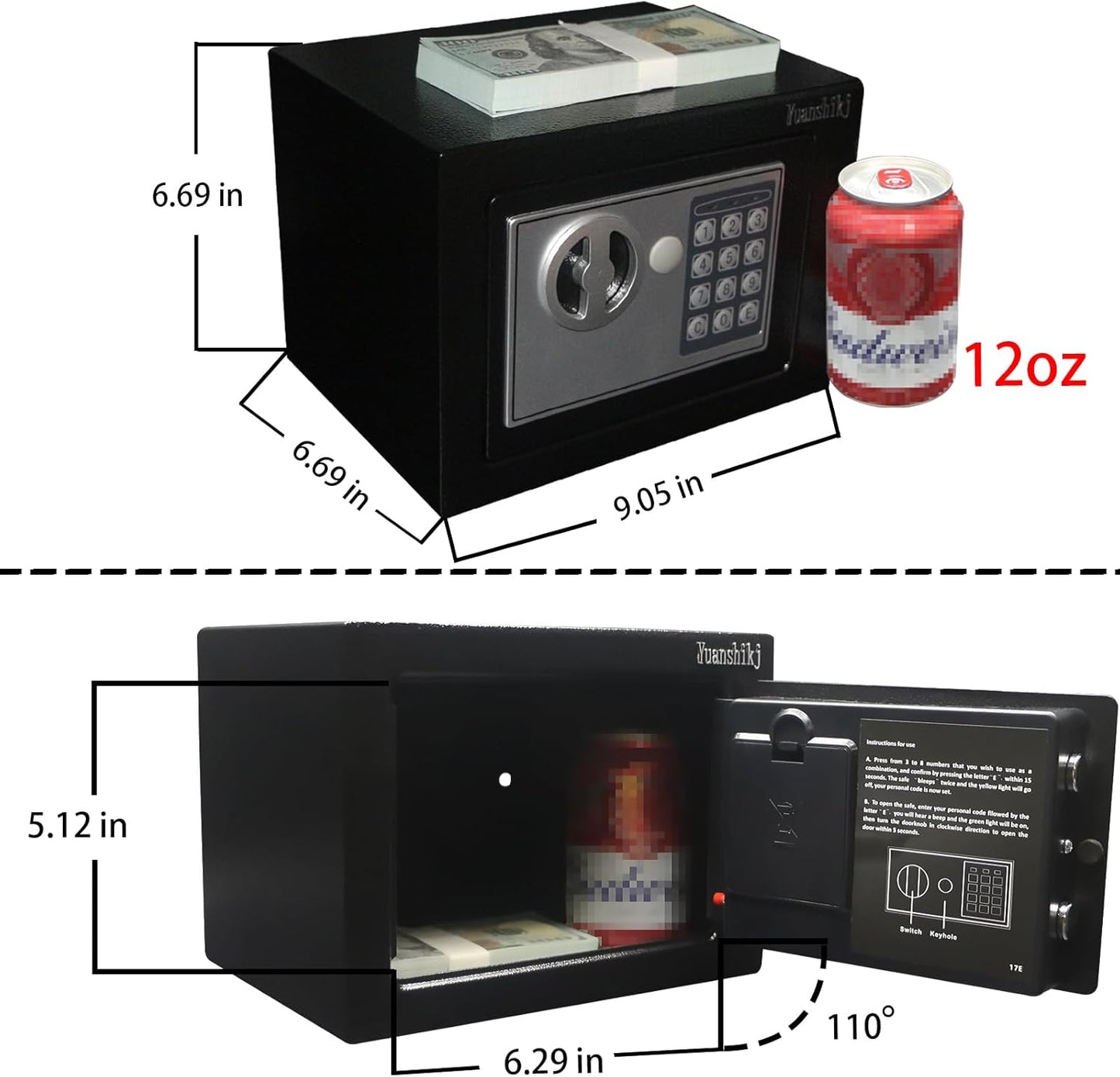 Yuanshikj Small Steel Security Safe Box Review: A Compact, Reliable Choice