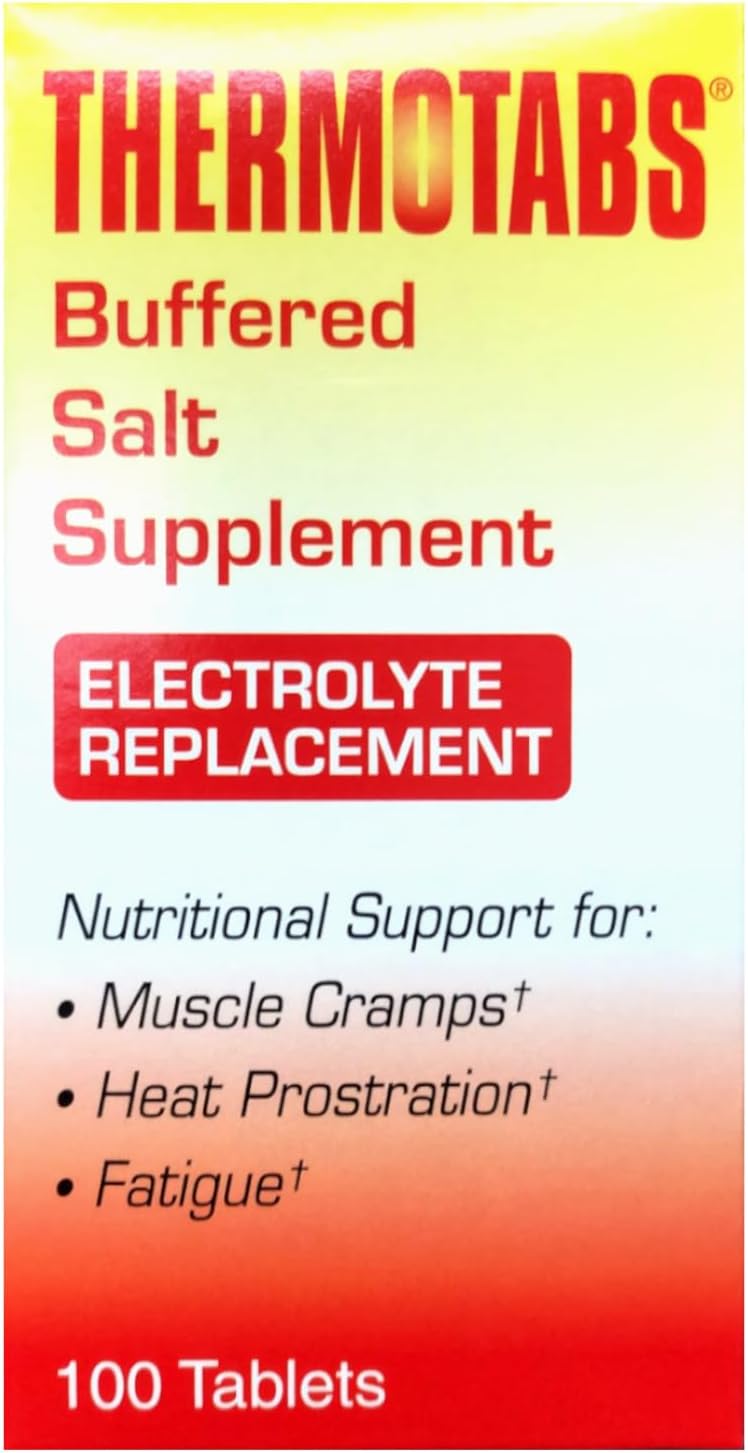 THERMOTABS Salt Supplement Buffered Tablets 100 Tablets (Pack of 6)