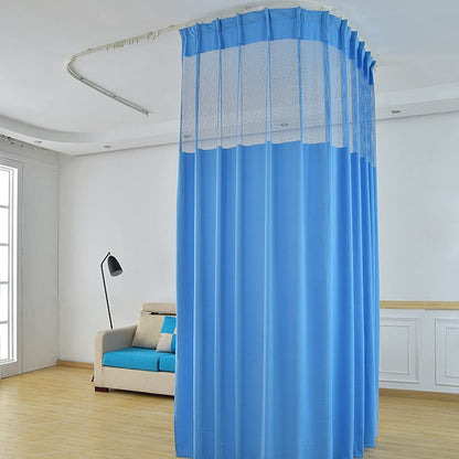 TTZ Hospital Curtain with Flat Hooks for Hospital Medical Clinic SPA Lab Cubicle Curtain Divider Privacy Screen (Color : Grey, Size : 1(5f Widet x8ft Tall))
