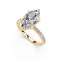 Marquise Cut Lab Grown Diamond IGI Certified 3 Prong Hidden Halo Engagement Anniversary Wedding Ring in 14K Gold, Platinium for Women (1.0-5.0 Ct, F-G Color, VS1-VS2 Clarity)
