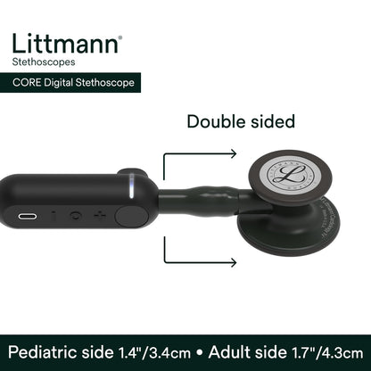 3M Littmann CORE Digital Stethoscope, Our Most Advanced Stethoscope Yet, Up To 40x Amplification, Active Noise Cancellation, In-App Sound Wave Visualization, High Polish Copper Chestpiece, 8870