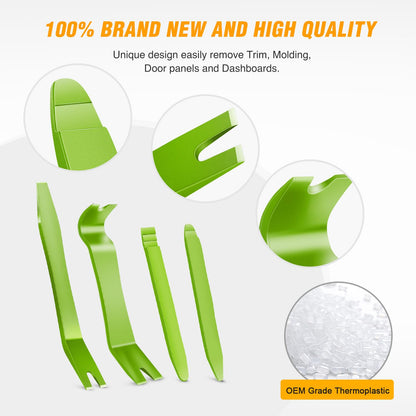 GOOACC 5PCS Auto Trim Removal Tool Kit No-Scratch Pry Tool Kit for Car Door Clip Panel & Audio Dashboard Dismantle -5PCS