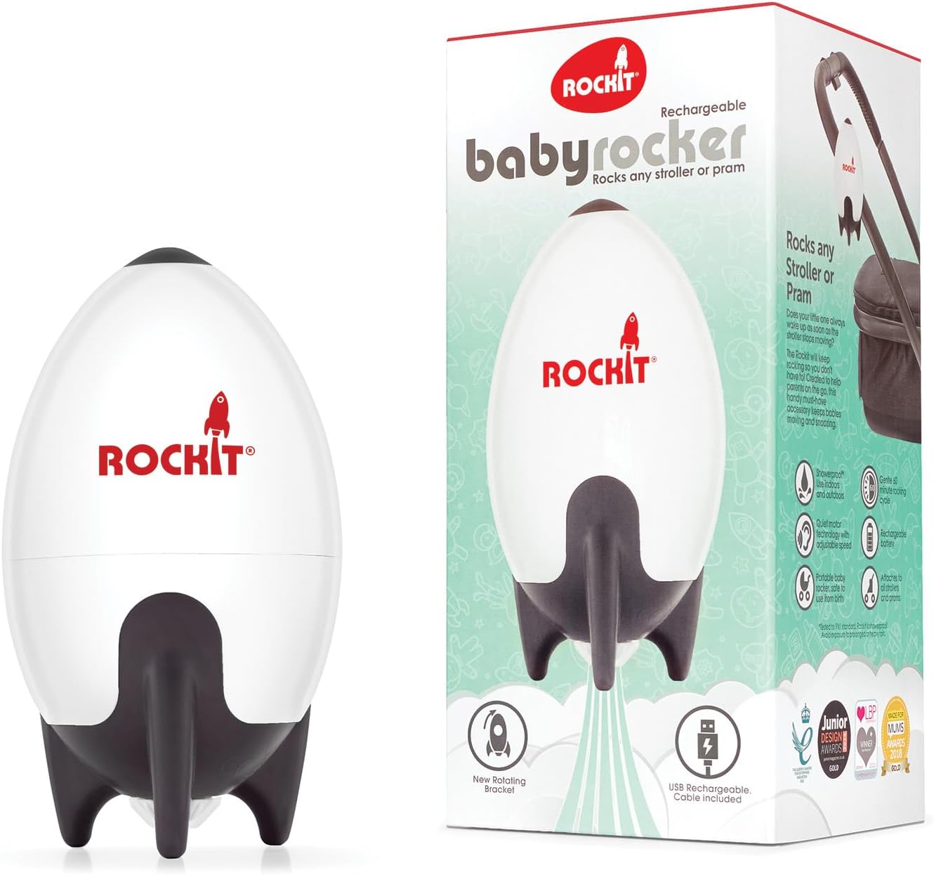 Rockit - Portable Baby Rocker USB Rechargeable 2.0