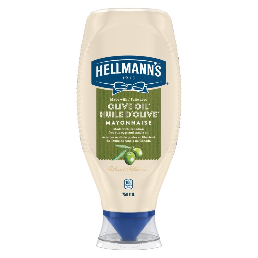 Hellmann's Mayonnaise, Olive Oil, 750 ml/25.4 fl. oz., (Imported from Canada)