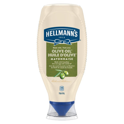 Hellmann's Mayonnaise, Olive Oil, 750 ml/25.4 fl. oz., (Imported from Canada)