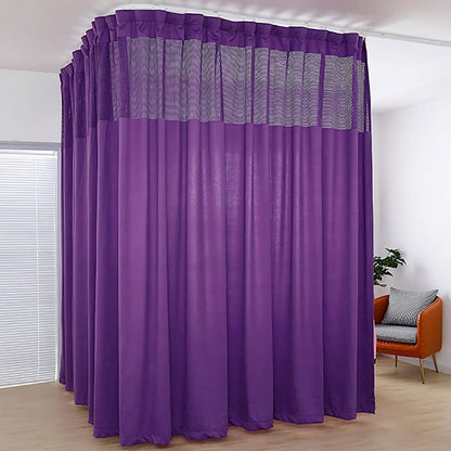 TTZ Hospital Curtain with Flat Hooks for Hospital Medical Clinic SPA Lab Cubicle Curtain Divider Privacy Screen (Color : Grey, Size : 1(5f Widet x8ft Tall))