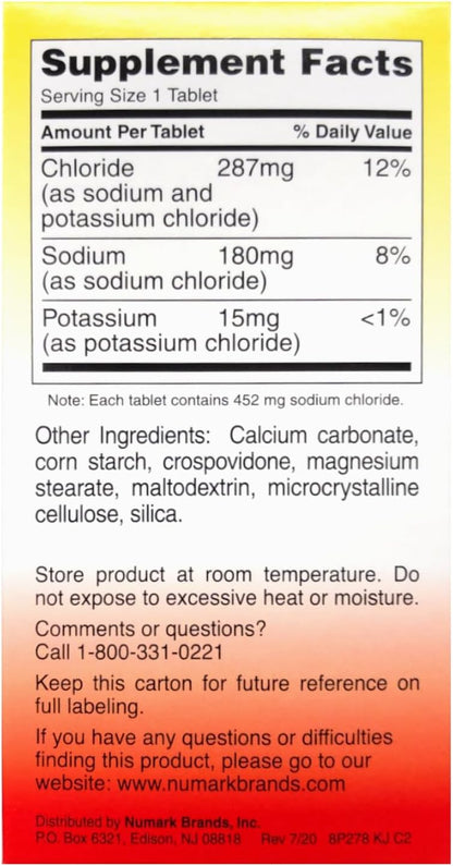 THERMOTABS Salt Supplement Buffered Tablets 100 Tablets (Pack of 6)