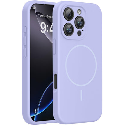 Miracase Magnetic for iPhone 17 Pro Case, Compatible with MagSafe, Integrated Silicone Camera Control Cover, 3.0mm Thicken Shockproof Drop Protection Phone Case for 17 Pro,Dark Blue