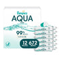 Pampers Aqua Pure Sensitive Baby Wipes 12X Pop-Top 560 Count