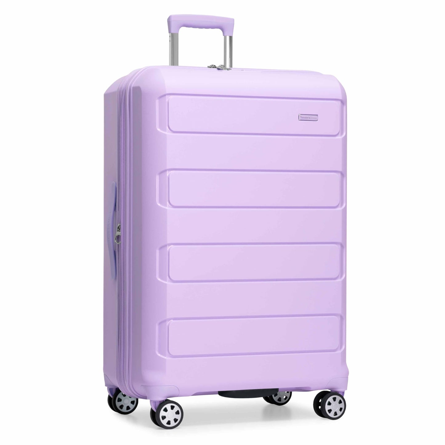 Traveler's Choice Pagosa Hardshell Expandable Luggage with Spinner Wheels, Slate Blue, 3-Piece Set (22/27/30)