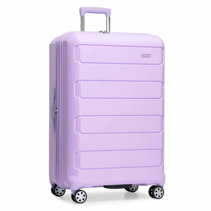 Traveler's Choice Pagosa Hardshell Expandable Luggage with Spinner Wheels, Slate Blue, 3-Piece Set (22/27/30)