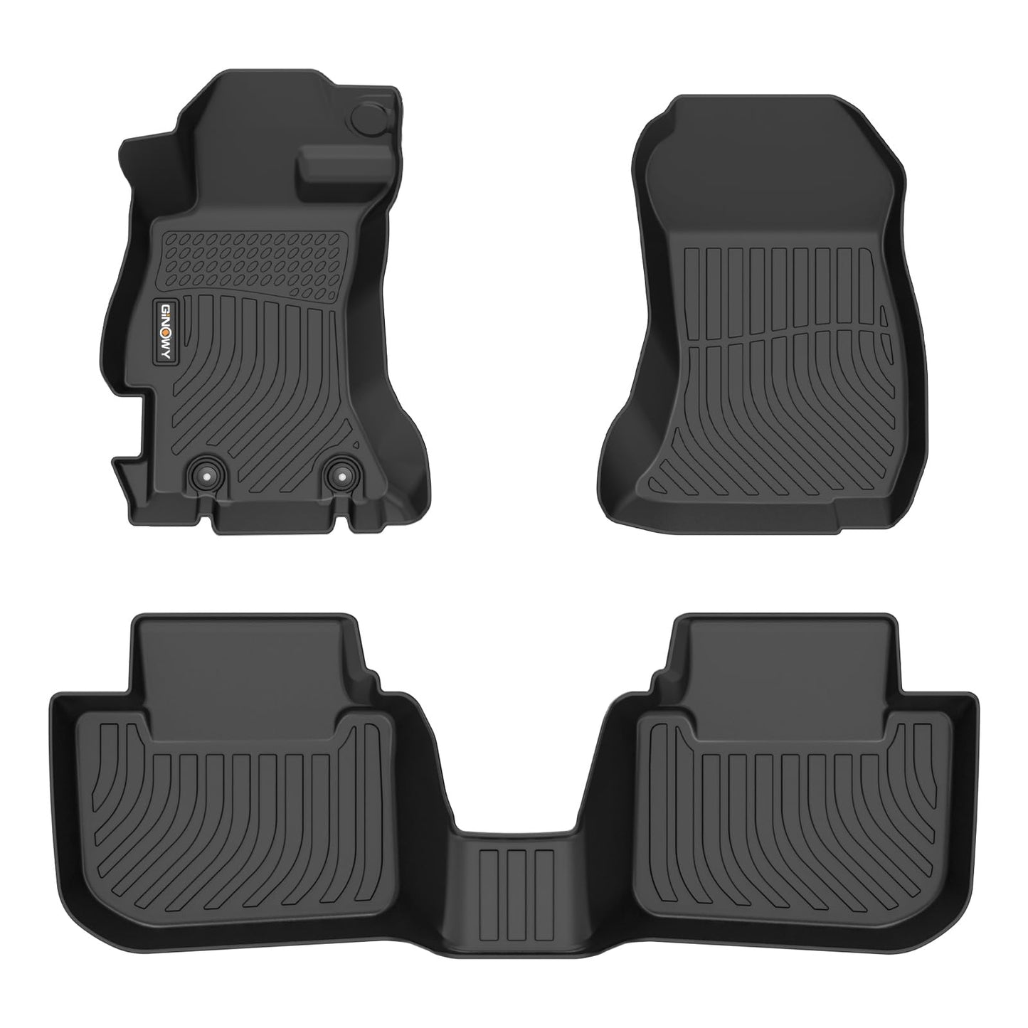 GINOWY-Floor Mats for Toyota 4Runner 1996-2002,1st+2nd Row,TPE All Weather Car Mats Custom Fit Rubber Floor Liners Car Accessories for Toyota 4Runner