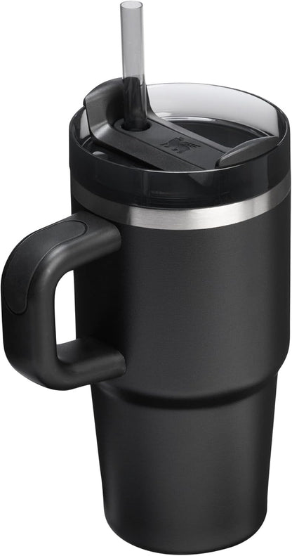 Vaso Stanley Quencher H2.0 con asa y pajita de 40 oz | Tapa Flowstate de 3 posiciones | Compatible con portavasos para viajes | Vaso térmico de acero inoxidable | Sin BPA | Arándano