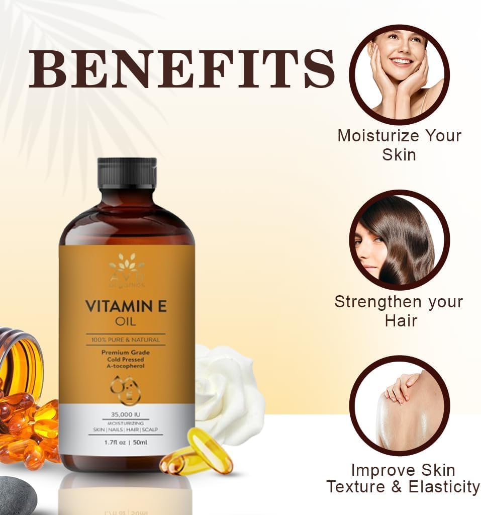 AVD Organics Rosmarinöl für Haarwachstum & Kopfhaut | Mit Biotin angereichert | Haarstärkend, pflegend und voluminös | Mit Jojoba- & Rizinusöl angereichert | GVO-frei 120ml