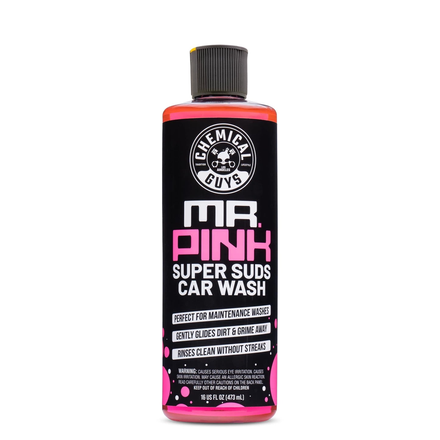 Chemical Guys Mr. Pink Car Wash Soap - 64 oz Super Suds Foaming Car Wash Soap for Cannon, Blaster, or Bucket Washing - pH Balanced, Safe on Wax, Sealant, Ceramic, and Clear Coat Finishes