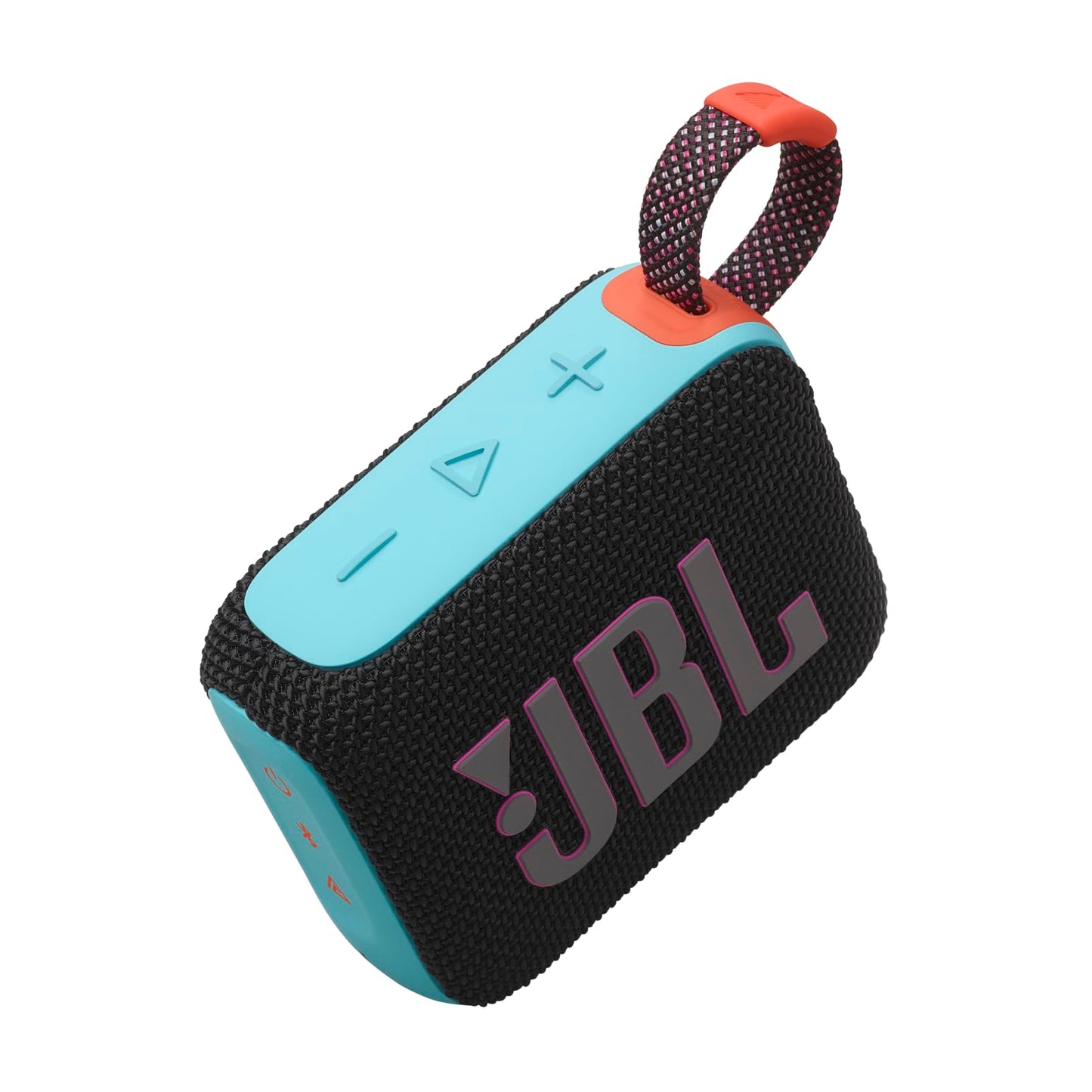 JBL Go 4 – Ultraportabler, wasserdichter und staubdichter Bluetooth-Lautsprecher, großer JBL Pro Sound mit kräftigem Bass, integrierter Akku für 7 Stunden Wiedergabe, teilweise aus recycelten Materialien hergestellt (Schwarz)