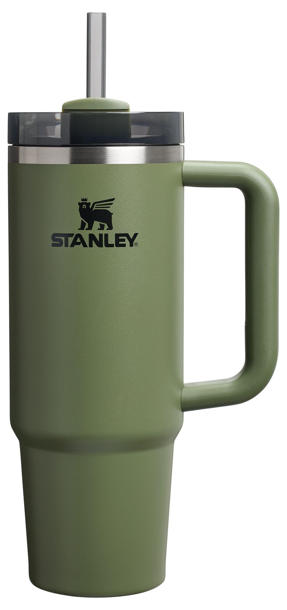 Stanley Quencher H2.0 Tumbler with Handle and Straw 40 oz | Flowstate 3-Position Lid | Cup Holder Compatible for Travel | Insulated Stainless Steel Cup | BPA-Free | Almond Rose