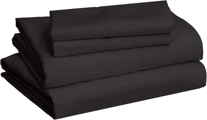 AmazonBasics Light-Weight Microfiber Sheet Set + Reversible Comforter Blanket Review