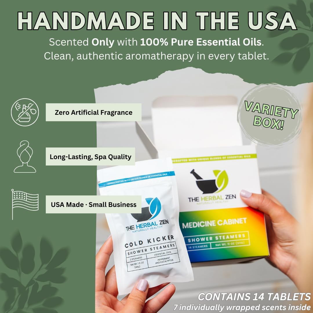 The Herbal Zen Shower Steamers Aromatherapy Tablets