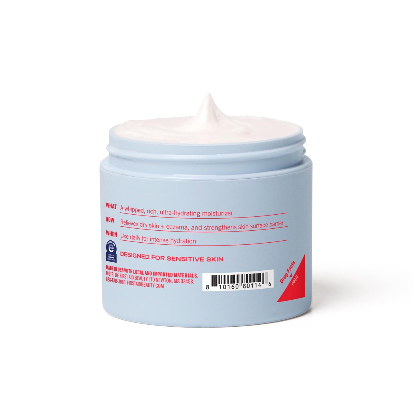 First Aid Beauty Ultra Repair Cream – Eczema Relief & Skin Barrier Repair Moisturizer with Colloidal Oatmeal & Ceramides, for Sensitive Dry Skin, Face & Body, 170.1g