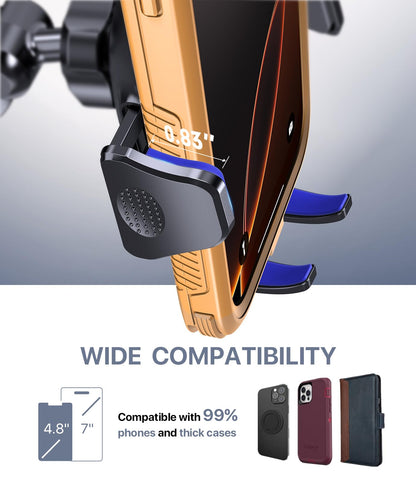 Miracase Car Phone Mount, [Upgraded Strong Military Grade Suction Cup] Long Arm Phone Holder for Car Dashboard Windshield Vent, Hands Free Cell Phone Holder Compatible with All Mobile Phones