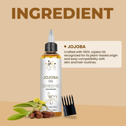 AVD Organics Rosmarinöl für Haarwachstum & Kopfhaut | Mit Biotin angereichert | Haarstärkend, pflegend und voluminös | Mit Jojoba- & Rizinusöl angereichert | GVO-frei 120ml