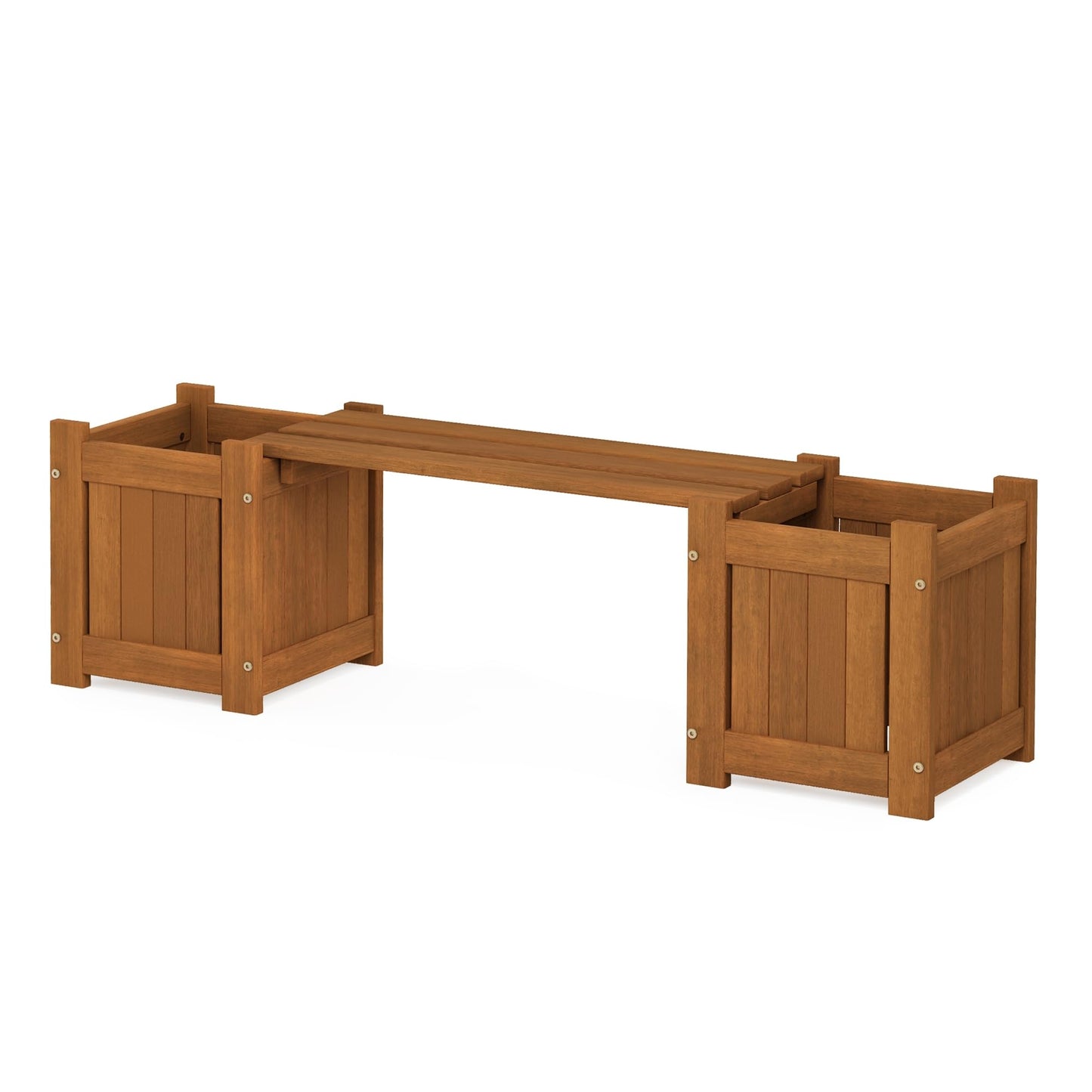 Furinno FG17478 Tioman Outdoor Patio Furniture Hardwood Potting Bench, Natural