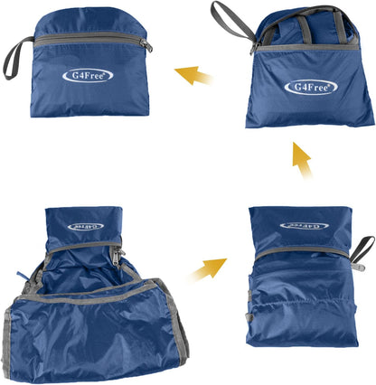 G4Free 20L Lightweight Packable Backpack Foldable Travel Hiking Daypack for Men and Women