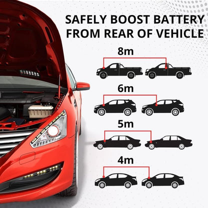 K KRIËGER Überbrückungskabel für Autobatterien, Hochleistungs-Starthilfekabel zum Starten leerer oder schwacher Batterien mit Tragetasche (6 Meter (2-Gauge))