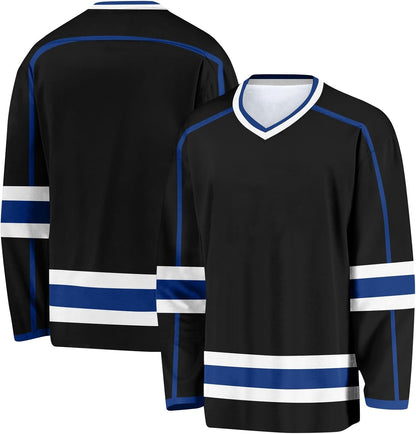 Individuelles Hockeytrikot für Herren/Damen/Kinder/Jugendliche, personalisierbar mit Name/Nummer/Logo, Übergröße Hockey-Shirt