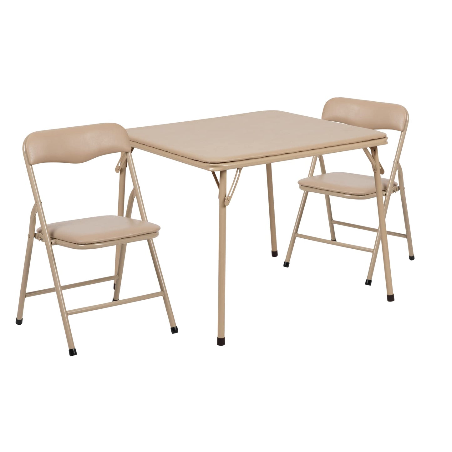 Flash Furniture Mindy Kids 5-Piece Folding Table and Chairs Set for Daycare and Classrooms, Children's Activity Table and Chairs Set, Black