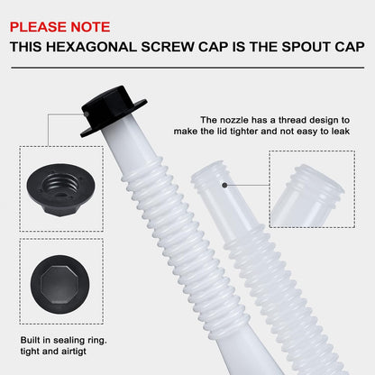 Gas Can Spout Replacement Kit by Zoolowua